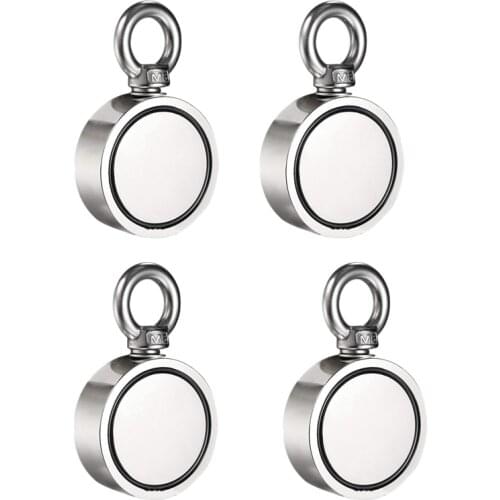 Pulling Force Strong Rare Earth Magnets Round Neodymium Fishing Magnet Metal Detector Diameter
