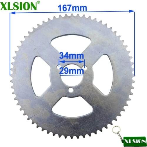 XLSION Rear Sprocket T8F 64T 29mm 64 Tooth For 47cc 49cc Pocket Bike Mini Quad ATV Motor Mini Pit Dirt Motard and Bikes