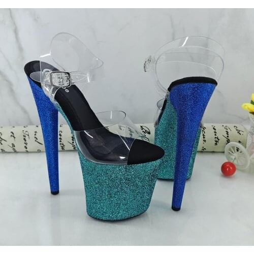 Leecabe 8Inch/20cm Womens Platform Sandals party High Heels Shoes Pole Dancing Shoes