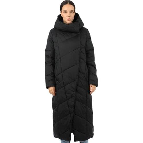 Womens long down jacket parka outwear with hood goose quilted coat female plus size warm cotton canada women clothes 19-130