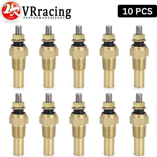 10 PCS 12V 1/8 NPT Racing Car Oil Temp Sensor Water temperature Sensor Water Temp Sensor Gauge Sensor VR-TSU01/03