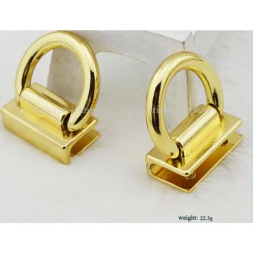 10 PCS/lot) New female bag die-casting alloy rings arm in arm buckle straps links to hang bag hook bags metal accessories