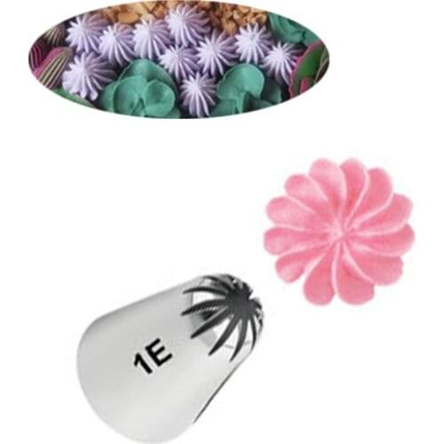 #1E Large Size Metal Cream Tips Stainless Steel Piping Icing Nozzle Pastry Tool