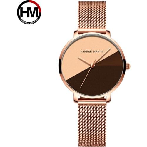 Dropshipping A++++ Quality Japan Quartz Movement Stainless Steel Mesh Band Wrist Watch Vintage Women Waterproof ladies Watches