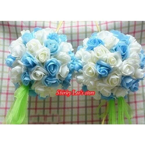 Fantastic!!! 8pcs X Rose Flower Kissing Ball Foam Artificial Hanging Flower Ball In Different Size * FREE SHIPPING