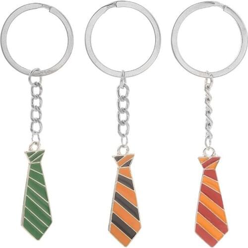 Harri Tie Alloy Key Chain and Pendant Necklace Potter Charm Bag Pendant Key Ring Best Party Gift Jewelry for Girl Gift