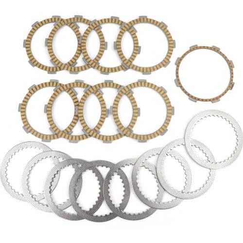 Areyourshop Clutch Kit Steel & Friction Plates for Honda VFR400 VF500 for Suzuki GSX400 22321-KE7-000 21451-46D00 21442-46D00