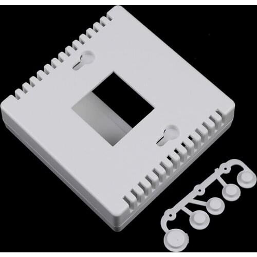 1PCS White Plastic Project Box Enclosure Case For DIY LCD1602 Meter Tester With Button 8.6x8.6x2.6cm 86