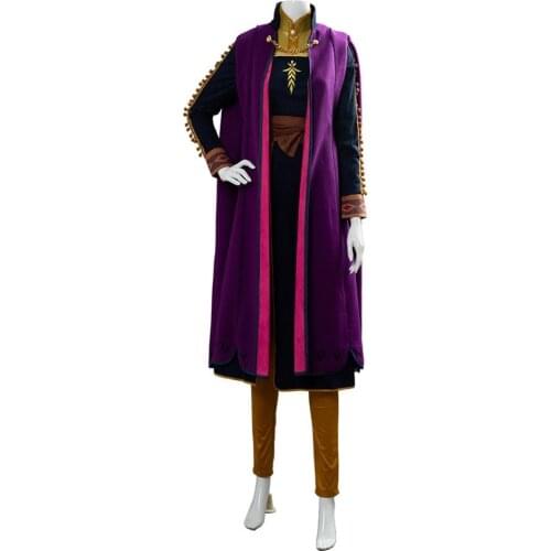 Anna Cosplay Costume Princess Queen Elsa Sister Anna Dress Gown Uniform Halloween Party Fancy Dress Costume Outfit Women