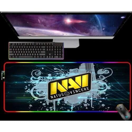 RGB Navi Natus Vincere Mouse Pad Gaming Accessories Mousepad XXL Mause Pad Rubber No-slip with Backlit Tapis De Souris Mausepad