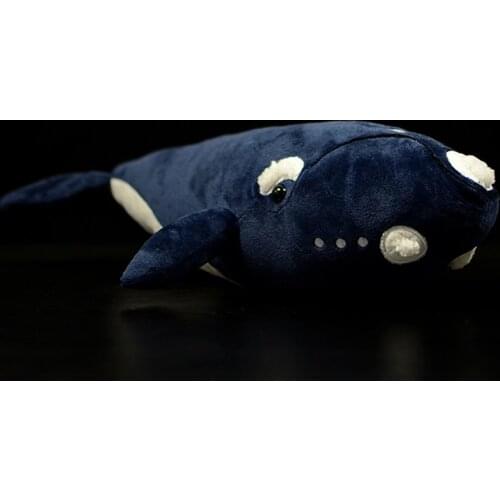 Cute Eubalaena glacialis Borowski whale Stuffed Plush Toys Model Sea Animals Soft Lovely Simulation Dolls For Children Baby Gift