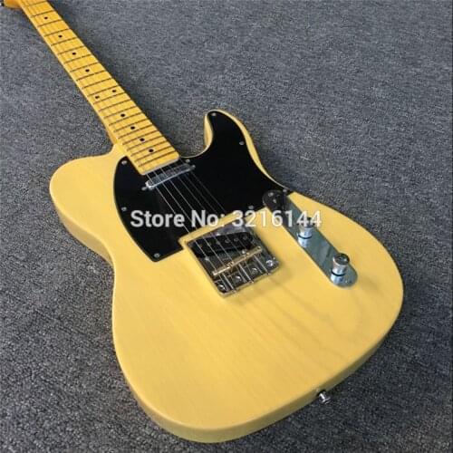 Milk product transparent yellow guitar. Ash wood, real photos, wholesale and retail Free shipping