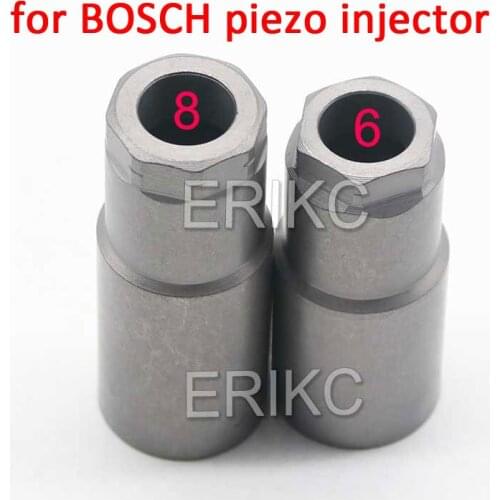 Common Rail Fuel Injector Nozzle Nut Set 8 and 6 Angle Diesel Injector Nozzle Cap for Bosch Piezo Injection Accessory