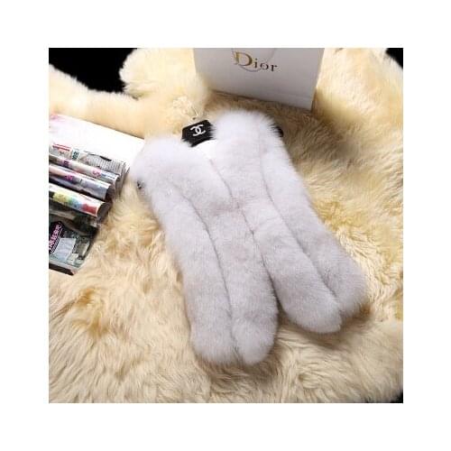 New Real fox fur Vest women full pelt fox fur coat winter fur jacket customized big size Free shipping H812