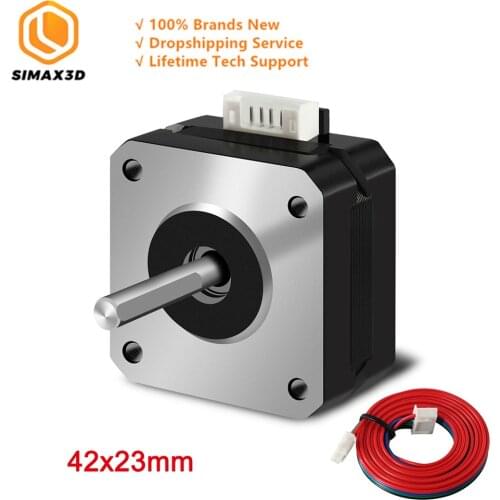 SIMAX3D 42*23mm Stepper Motor Nema 17 Stepper Motor Bipolar 4-Lead Wire with 1m Cable 42BYGH 1.5A Motor for CNC XYZ 3D Printer