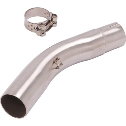 Slip On Motorcycle Exhaust Middle Connect Tube Stainless Steel Exhaust System For Triumph Daytona 675R 2013-2017