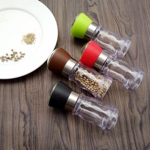 Salt Acrylic Spices Mill Shaker Pepper Manual Grinder Grinding Tools