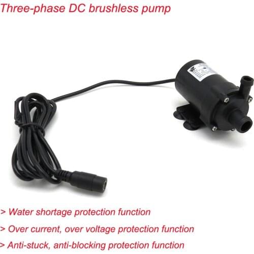 660A3 Three-phase DC 12V 24V Pump with Over Current/Voltage Protection, Water Protection Function Submersible Brushless Pump