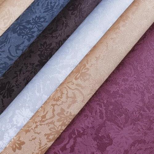 1 meter European Flower Pattern Embossed Faux Pu Leather Furniture Upholstery Fabric For Sofa PUKunstleder Stoffe Vinilo Cuero