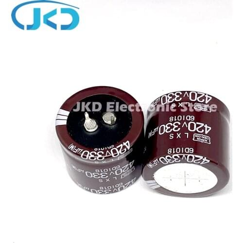 2pcs NEW NIPPON 330UF 420V 35X30MM NCC electrolytic Capacitor 330UF/420V CHEMI-CON 420V330UF High Quality
