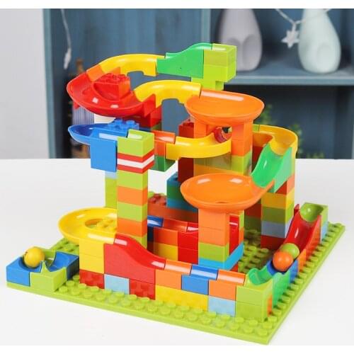 336pcs Marble Run Building Blocks Set Educational Toy Buliding Bricks Major Brands DIY Model Toys for Children Kids Gift
