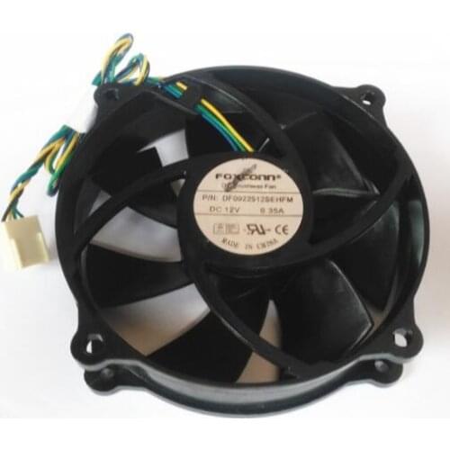 9025 12V 0.35A hole distance 7.2cm DF0922512SEHFM 9cm circular fan 4-wire adjustable CPU fan