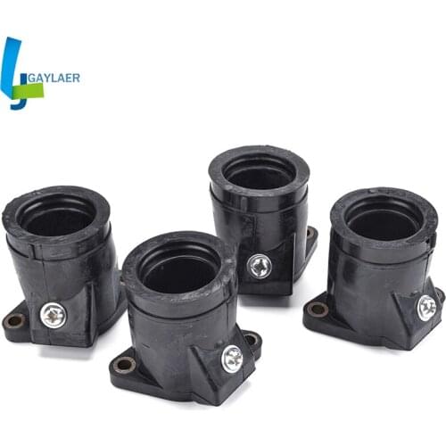 4PCS Motorcycle Carb Intake Carburetor Interface Adapters For Yamaha 3HE-13586-00 3HE-13596-00 FZR600 Genesis 1989-1999