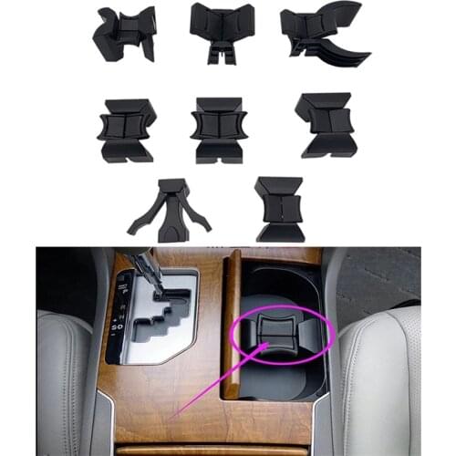 Car Center Console Water Cup Holder Drink Stand Insert Divider Board For Toyota Camry Highlander Prado LC120 LC150 Rand Cruiser
