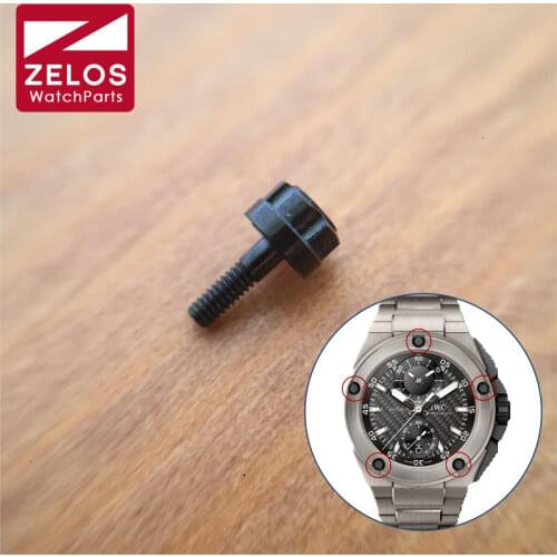 6 prongs black watch bezel screw for IWC INGENIEUR FAMILY 45mm-46mm watch case/bezels micro screw watch parts IW379602