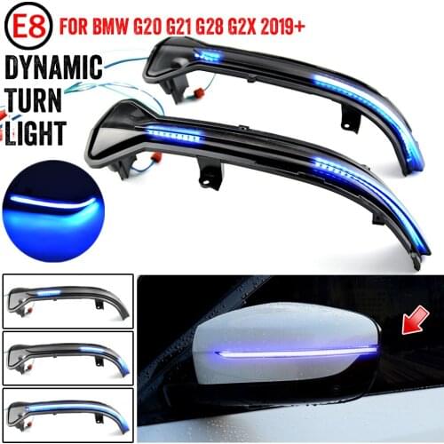 Dynamic Repeater Sequential Indicator Blinker Side Wing Rearview Mirror LED Turn Signal Light For BMW G20 G21 G28 G2x 2019