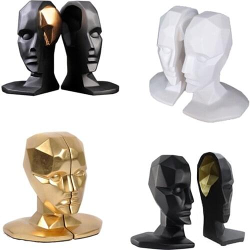 European Resin Head-end Book File Avatar Book Ornaments Study Room Figuirnes Decoration Home Livingroom Hotel Furnishing Crafts