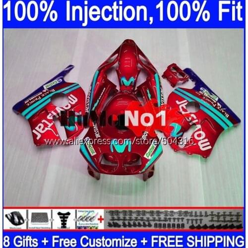 Injection Body For HONDA CBR 250 RR CBR250RR MC19 88 89 134MC.217 metal red CBR 250RR 250R CBR250 RR 1988 1989 OEM Fairing Kit