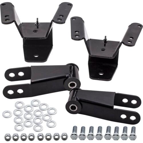 4" Rear Drop Lowering Kit 4" Rear Shackle Hanger for Chevy C10 Cheyenne Cab 1979-1987