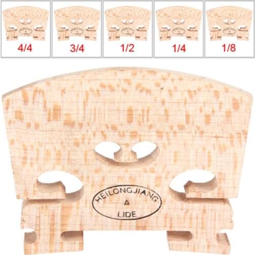 Maple Violin Bridge Regular Type 1/8 & 1/4 & 1/2 & 3/4 & 4/4 Size Violin Accessories