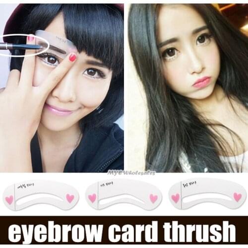 Magic Beauty artifacts eyebrow eyebrows cards thrush card aids Template Eyebrow Shape Makeup Tool 60pcs/lot