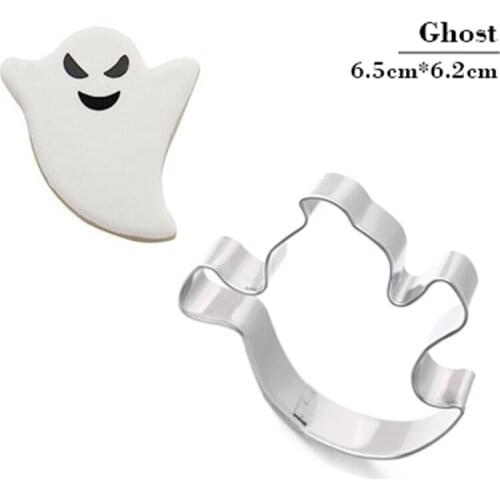 Stainless Steel Halloween Bat Ghost Cookie Cutter Cake Decorating Fondant Cutters Tool Cookies Mold Baking Tool