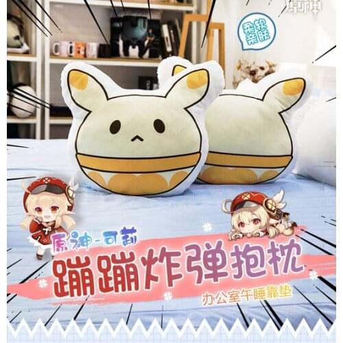 2021 New Game Genshin Impact Klee Bomb Cute Plush Doll Throw Pillow Gifts Anime Paimon Jean Venti Cartoon Sofa Bed Cushion Xmas