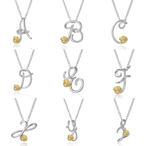 Letter Necklace 2021 цепи женские Gothic Chain Pendant Choker Collier Femme Necklace for Women Alphabet Jewelry Accessories Gift