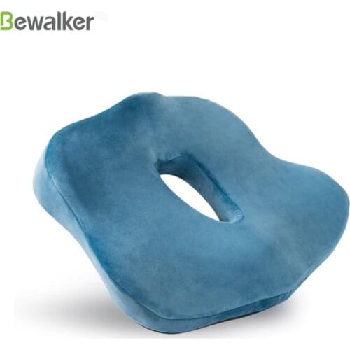 Decompression Memory Foam Cushion Winter Office Butt Cushion Beautiful Buttocks Chair Cushion Butterfly Anti-Slip Plush Pillow