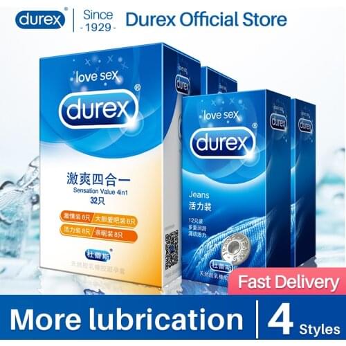 Durex Condoms Sex Toys Goods for Adults 18 Natural Rubber Latex Penis Sleeve sexitoys for men Male Contraception