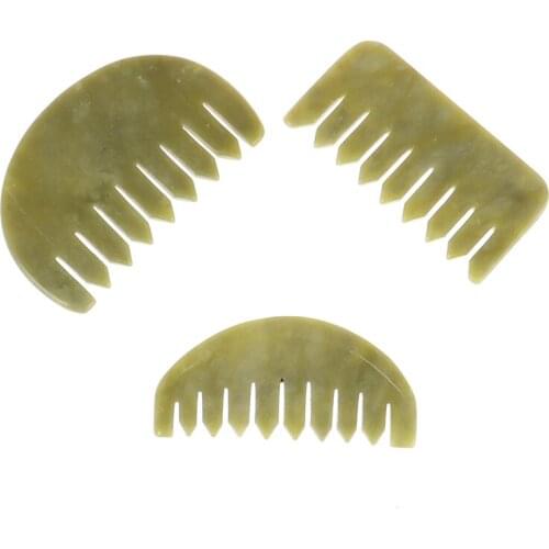 GuaSha Board Comb Natural Jade Face Body Care Scraping SPA Massage Stone Relaxation Comb Health Care New