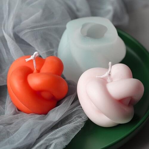 Candle Silicone Mold 3D Magic Ball Bubbles Cube Mold Aroma Candle Soap Soy Wax Overlapping Balls Mousse Cake Molds Clay Tools