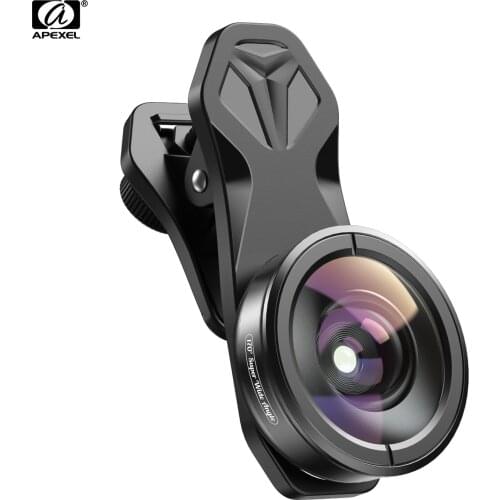 APEXEL 170 Super Wide Angle Lens for Dual Lens Single Lens Smartphone for iPhone Samsung Galaxy Huawei Smartphones