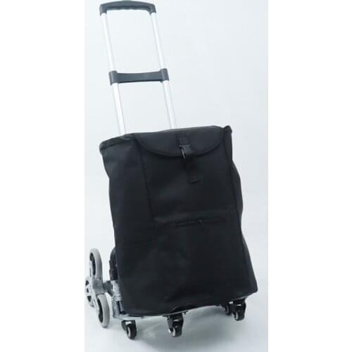 Hand-Truck Cart Folding Trolley Cargo Stair Climbing Portable All-Terrain with Bungee-Cord Shopping Cart