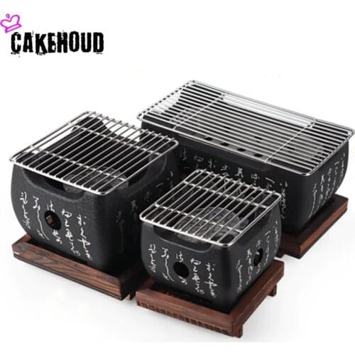 Japanese Household Mini Desktop Charcoal Grill Portable Outdoor Camping Special Food Carbon Oven Barbecue Tool Charcoal Grills