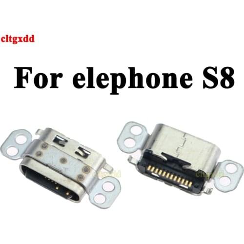 2pcs Type-c USB Charger Charging Connector Jack Dock Port Plug for elephone S8 Rrepair Parts Replacement
