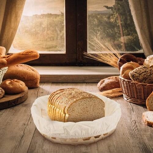 10PCS Bread Proofing Cloth Liner Basket Cloth Liners Proofing Basket Cloth Liners Cotton Basket Cloth Liners 9 Inch