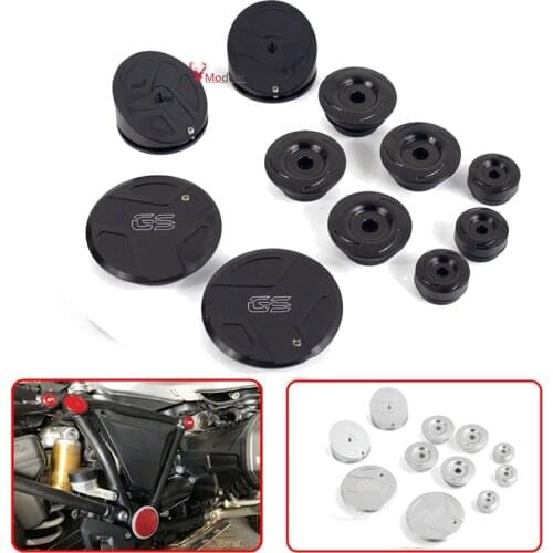 11 Frame Hole Swingarm Cover Caps Plug Decoration Set For BMW R 1200GS LC ,2013-2016 2017-,R1250GS ,R1250 GS Adventure 2019-2020
