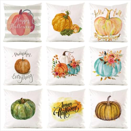 45cm*45cm Mr. Pumpkin Combination imitated silk fabric throw pillow covers couch cushion cover home decorative pillows