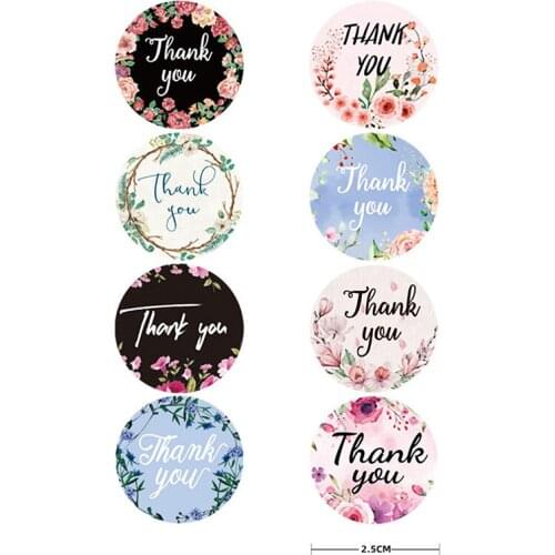 500pcs Thank You Stickers Labels Seals Thank You for Supporting My Small Business Stick